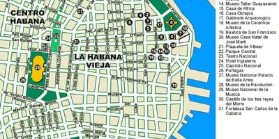 Térkép Havanna port térkép