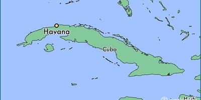 Havanna, Kuba térképen