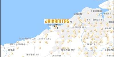 Térkép jaimanitas Kuba
