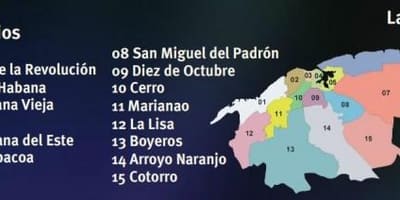 Térkép regla Kuba